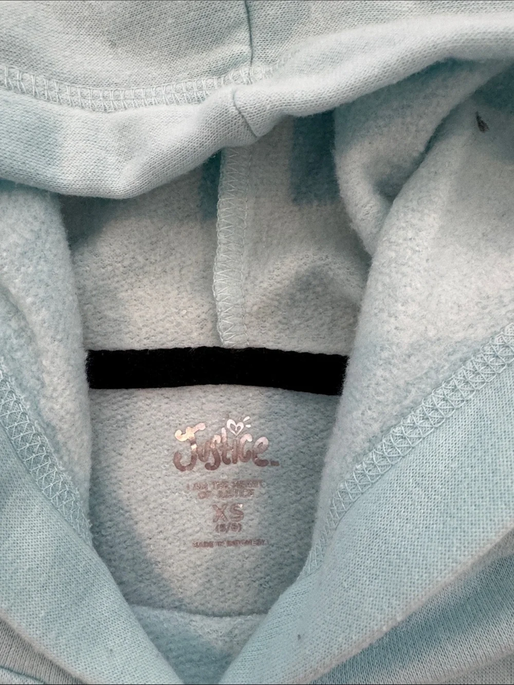 Justice Girls Mint & Navy Colorblock Hoodie + Justice Tie-Dye Pink/Teal Pullover